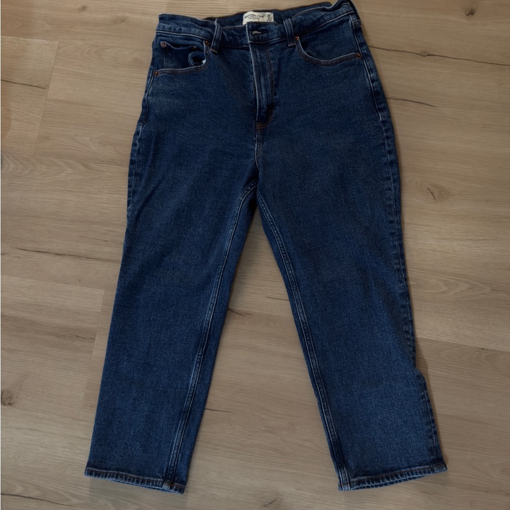 Abercrombie & Fitch Dark Blue Ankle Jeans